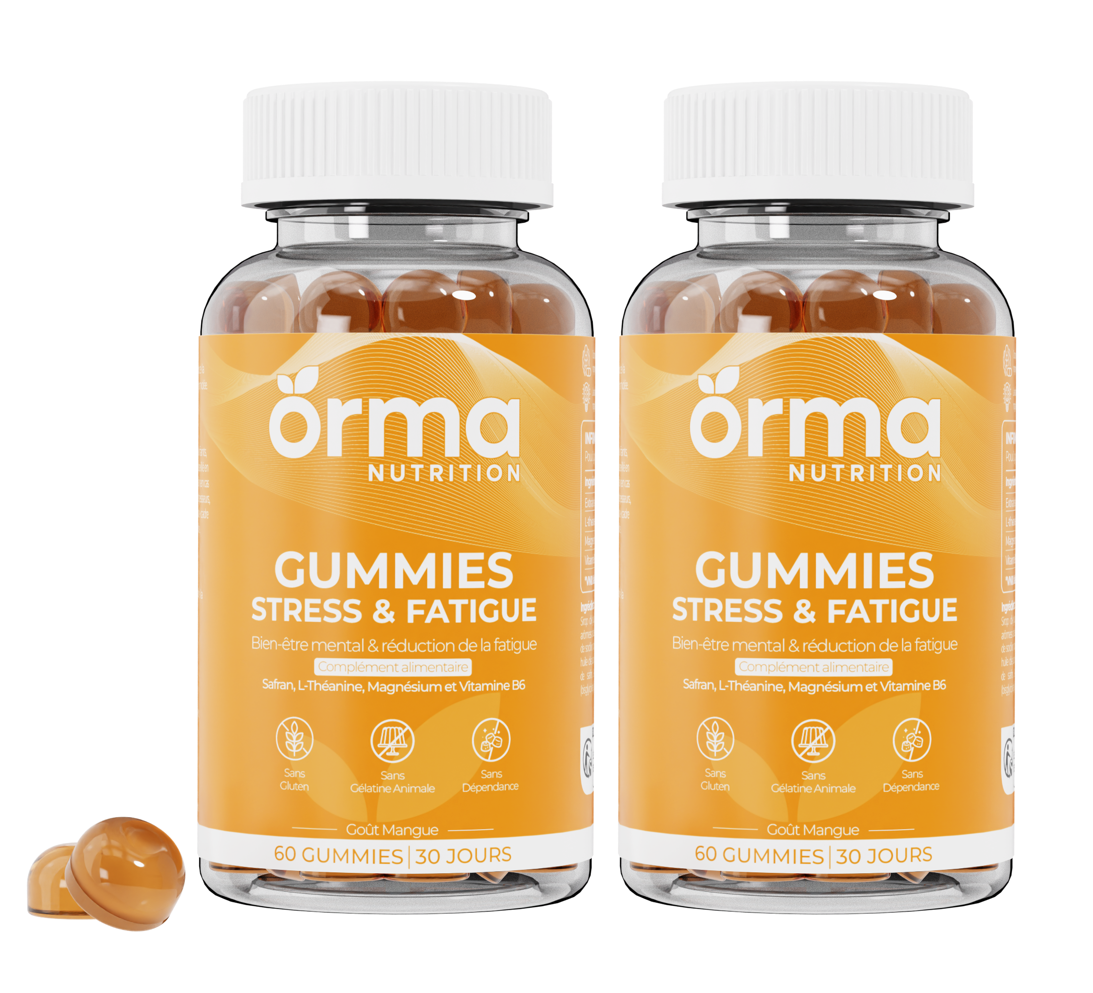 Gummies Stress & Fatigue - Safran Magnésium Vitamine B6