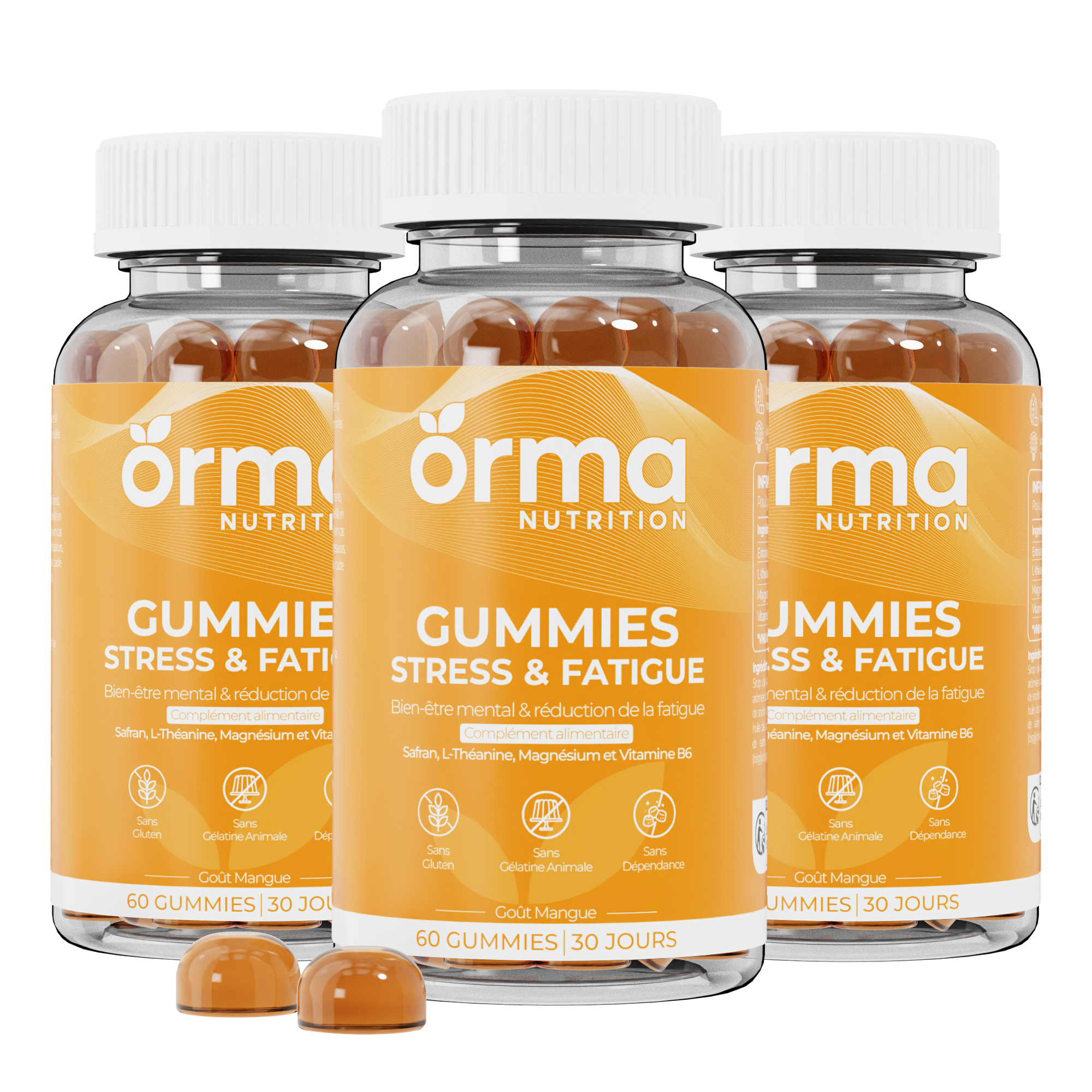 Gummies Stress & Fatigue - Safran Magnésium Vitamine B6